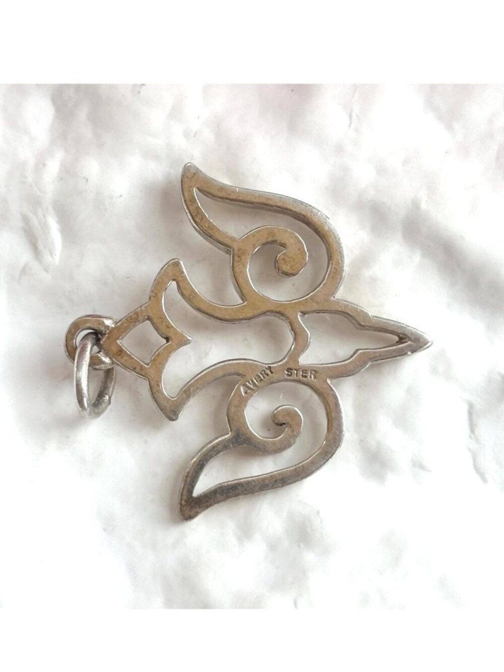 Retired James Avery Descending Dove RARE Sterling Silver 925 Vintage Pendant